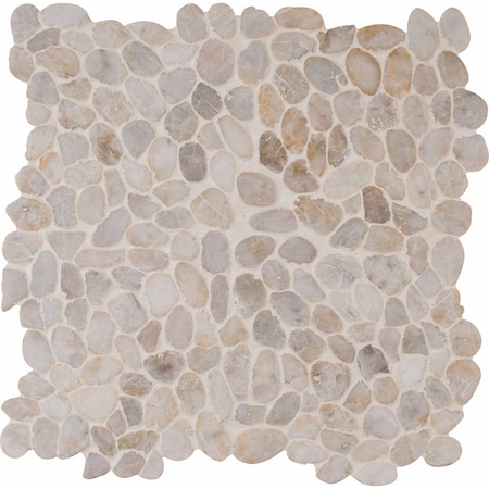 Msi Dorado River Rock 12 In. X 12 In. X 10Mm Tumbled Marble Mesh-Mounted Mosaic Tile, 10PK ZOR-MD-0117